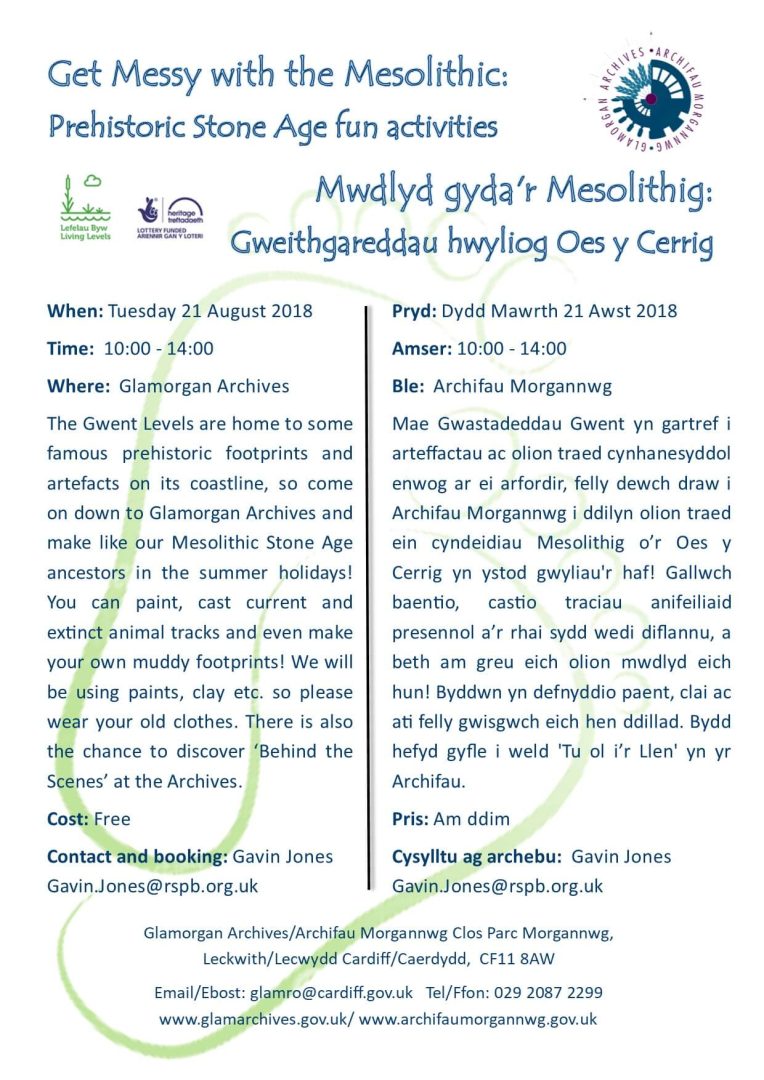 Mwdlyd gyda'r Mesolithig: Gweithgareddau hwyliog Oes y Cerrig