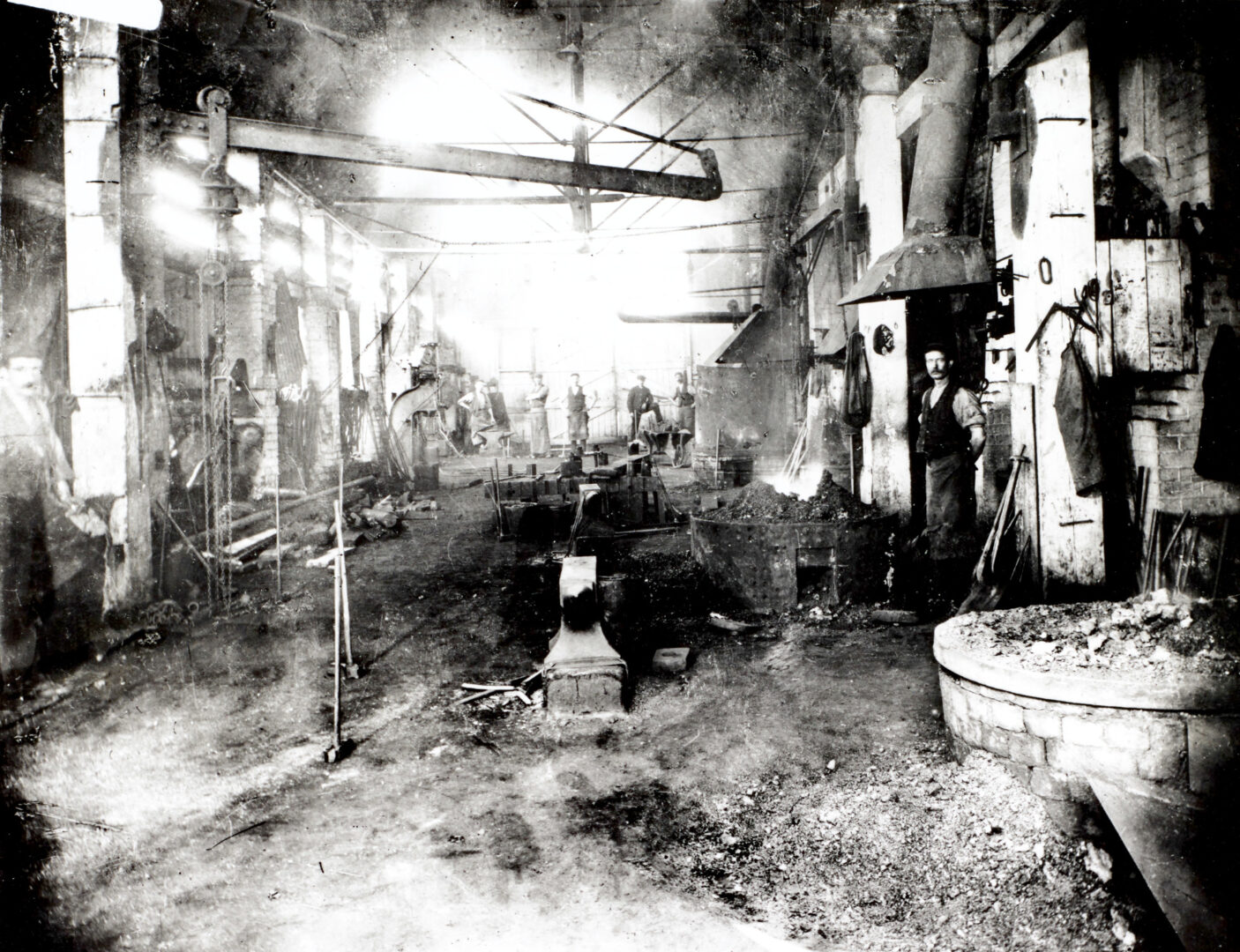 Uskside foundry interior Circa early 1900s