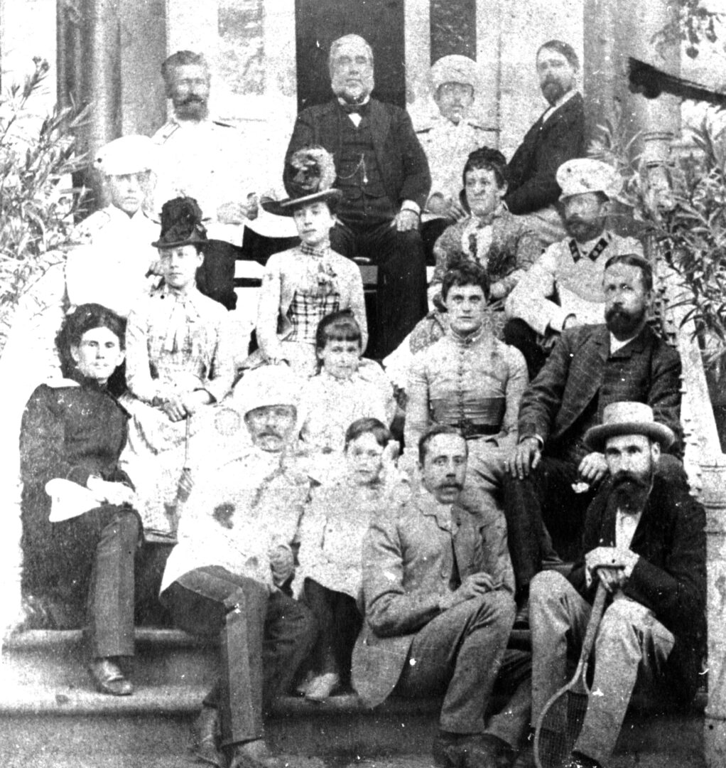 John Hughes with family and Russian friends