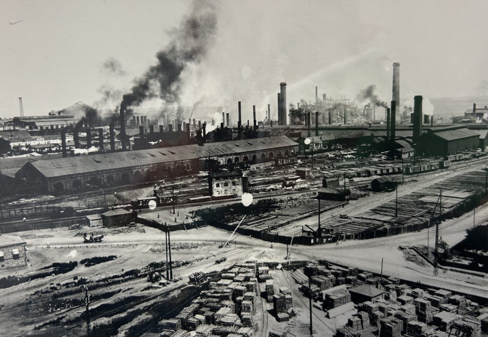 A view of the Hughesovka Steelworks