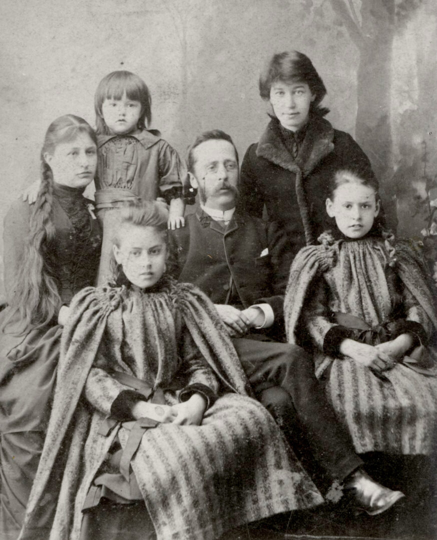 Arthur Hughes and family with Annie Jones Arthur Hughes and family with Annie Jones