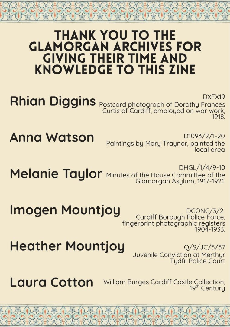 Thanks to Archives Staff