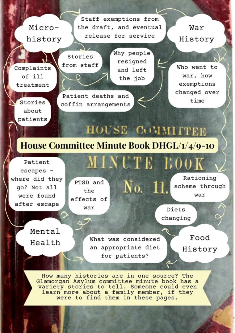 Glamorgan Asylum Committee Minute book
